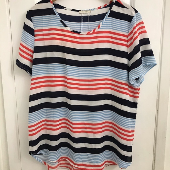 Pleione Tops - 5/25 Pleione striped blouse
